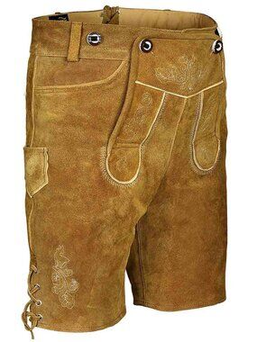 Men’s Bavarian Lederhosen Tillich Golden Brown Oktoberfest Wear